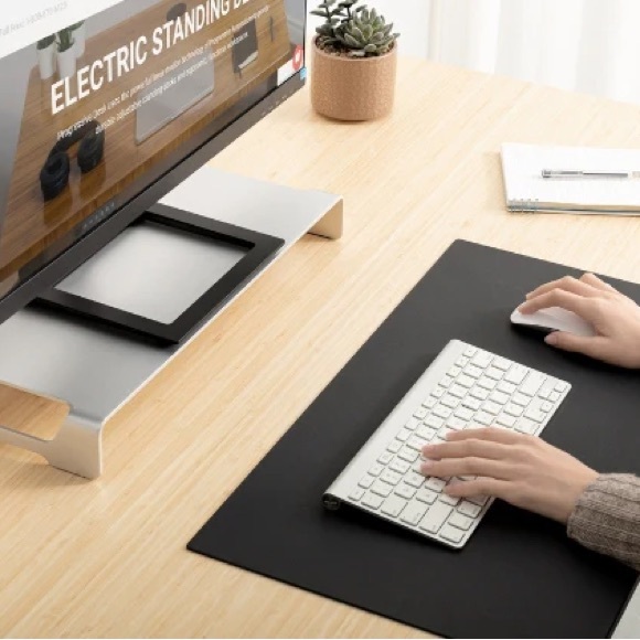 Sleek Silver Monitor Stand - Picture 5 of 7